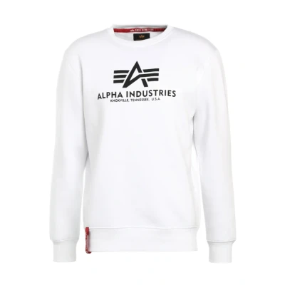 Afbeelding van Alpha Industries Basic Sweater, Heren, Maat: Small, Weiss