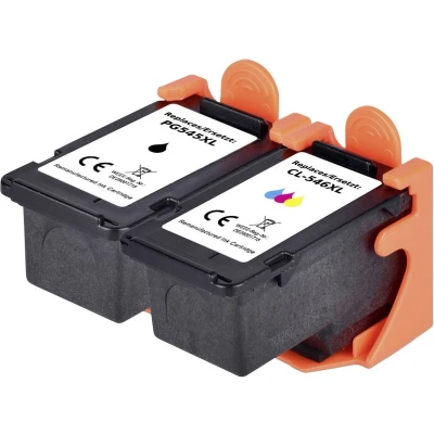 Afbeelding van Renkforce Inktcartridge vervangt Canon PG 545 XL, CL 546 XL Compatibel Combipack Zwart, Cyaan, Magenta, Geel RF 5706064