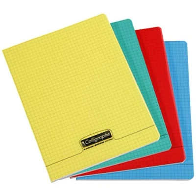 Afbeelding van Clairefontaine Kalligrafie PP Nietje 140 Pagina&#039;s, Séyès A4 GEASSORTEERD