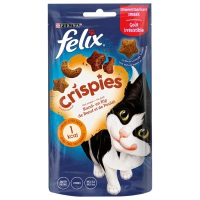 Afbeelding van Felix Crispies Kattensnack Rund Kip 48 g