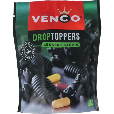 Afbeelding van Venco Droptoppers Lekker Stevig, 215 gram