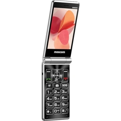 Afbeelding van Maxcom MM835L 4G Senior Mobiele Flip Telefoon VoLTE met 2 Grote Displays 3.5&quot; &amp; 2.4&quot; SOS knop, HAC, ontgrendeld SIM vrij, USB C, milieuvriendelijk zwart