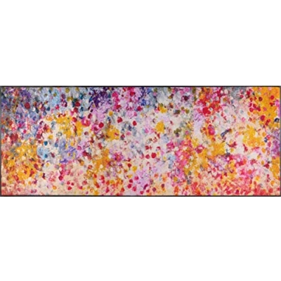 Afbeelding van wash+dry Voetmat, Wild Summer 75 x 190 cm kleurrijk, binnen en buiten, wasbaar