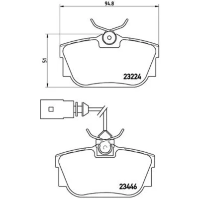 Afbeelding van Brembo Remblokset P 85 046