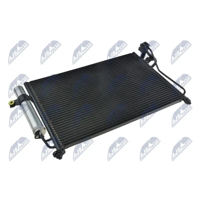 Afbeelding van NTY CCS HY 011 Condensor Airco Met droger Aluminium HYUNDAI: Getz (TB) 1.3, 1.6, 1.3 i, 1.1, 1.4 i 2002 2010
