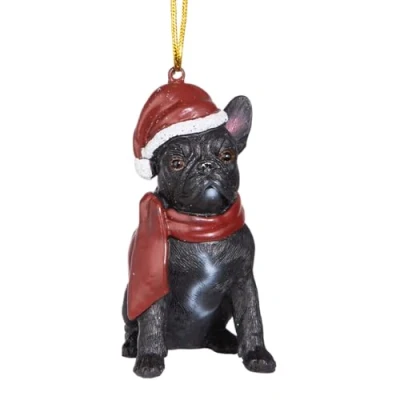 Afbeelding van Design Toscano Kerstboomversiering, Franse bulldoge