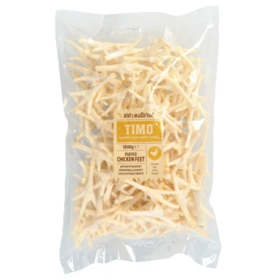 Afbeelding van Timo Kippenpoten Gepoft Hondensnacks 1 kg