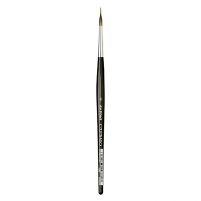 Afbeelding van da Vinci Watercolor Serie 5599 Size 6 inlaid Liner Casaneo New Wave Synthetics Vegan Made in Germany Aquarelpenseel, zwart,