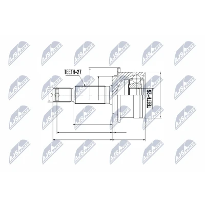 Afbeelding van NTY NPZ MS 060 Homokineet