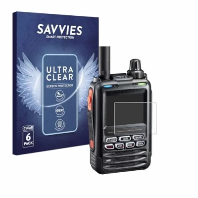Afbeelding van Savvies (6 Stuks) Schermbeschermer voor Yaesu FT 5DE/DR Screen Protector Ultra Transparant