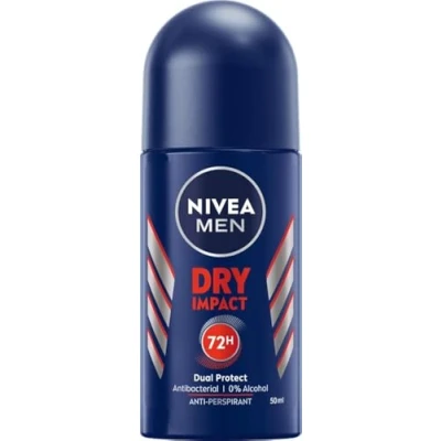 Afbeelding van Nivea Men Dry Impact 72H deodorantroller voor mannen, 50 ml