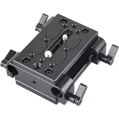 Afbeelding van SMALLRIG Baseplate met Dual 15mm Rod Clamp Statiefbevestiging 15 mm Railklem Stangklem 1798