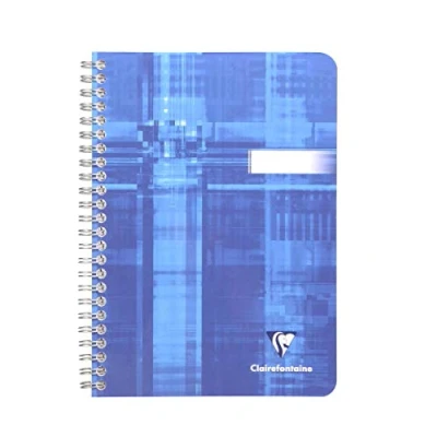 Afbeelding van Clairefontaine 8531C Set van 10 Spiraalschriften A5 14,8x21cm 100 grote ruiten pagina&#039;s 90g wit papier Gelamineerde karton kaft Willekeurige kleuren