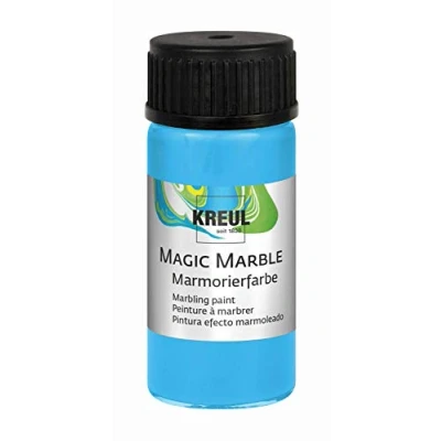 Afbeelding van KREUL Lichtblauwe Magic marble Marmer effect verf 20ml voor eindeloze toepassingen zoals toepassingen, van achtergronden schilderijen tot gitaren