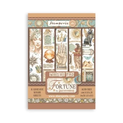 Afbeelding van Stamperia Washi pad voor scrapbooking, albums, kaarten maken, bullet journalling en meer, doorschijnend gemakkelijk te snijden, zuurvrij, perfect hobby&#039;s, ambachten geschenken (A5) (8