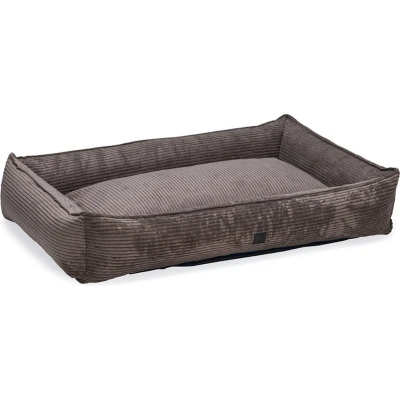 Afbeelding van Designed by Lotte Hondenmand Ribbed Bruin 120 x 80 23 cm