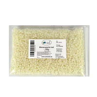 Afbeelding van Sala Bijenwas pastilles licht gebleekt wit ph. Eur. 100 g zak