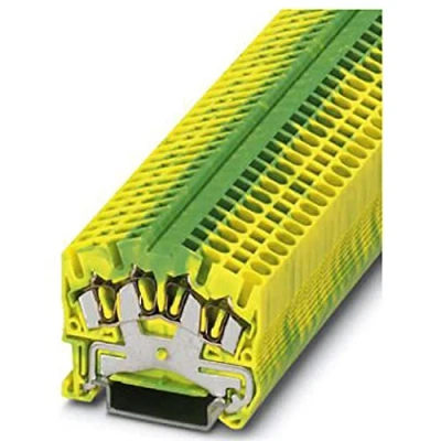 Afbeelding van PHOENIX CONTACT STS 2,5 QUATTRO PE veiligheidsgeleider rijklem, mm² nominale doorsnede, 4 aansluitingen, groen geel, 50 stuks