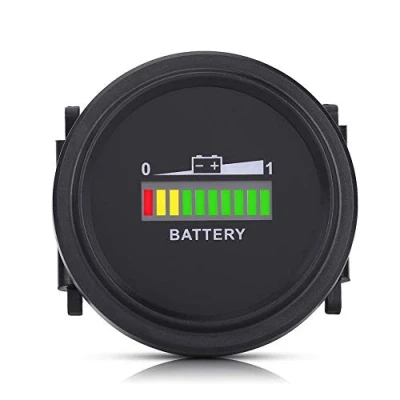 Afbeelding van batterij indicator Meter, 12V/24V/36V/48V/72V LED digitale Meter Gauge voor Cart