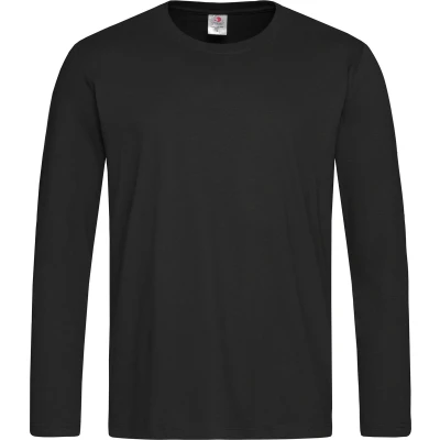 Afbeelding van Stedman Classic Long Sleeve Men Zwart katoen Small Heren