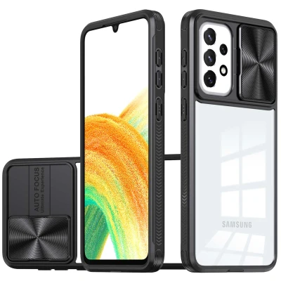 Afbeelding van Samsung Galaxy A33 Hoesje Kunststof iMoshion Hardcase/Backcover Zwart Telefoonhoesje