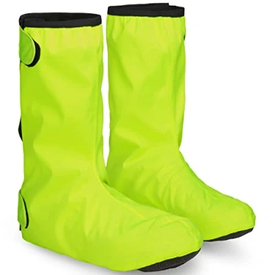Afbeelding van GripGrab DryFoot 2 Waterproof Everyday Regen Fiets Overschoenen Waterdichte Fietsoverschoenen Schoenovertrekken Geel Hi Vis Maat XS (36/37)