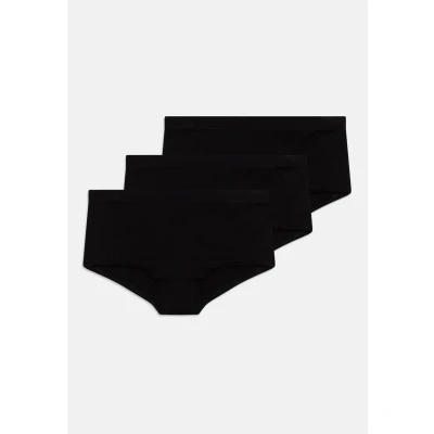 Afbeelding van Lindex Brief Hipster Solid 3 PACK Slip voor kinderen, Maat: 134/140, Black