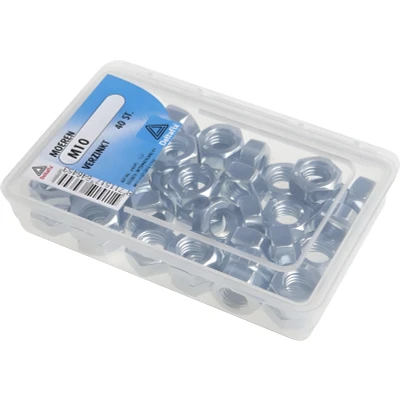 Afbeelding van Deltafix moer zeskant verzinkt m6 din 934 100 st.