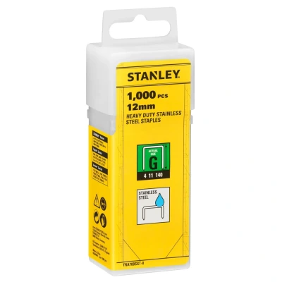 Afbeelding van Stanley handgereedschap RVS Nieten 12mm Type G 1000 stuks TRA708SST 0