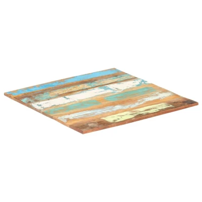 Afbeelding van Tafelblad vierkant 15 16 mm 80x80 cm massief gerecycled hout