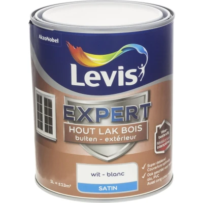Afbeelding van Levis Expert Lak Buiten Satin Wit 1L