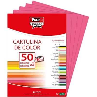 Afbeelding van Fixo Paper 11120354 karton A3 50 stuks, fuchsia, 180 g