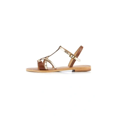 Afbeelding van Les Tropeziennes par M Belarbi Hironela Sandalen Tan gold, Dames, Maat: 36, gold Leer