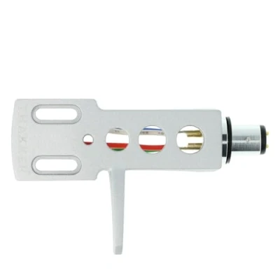 Afbeelding van THAKKER HS 10 Aluminium Headshell Zilver SME Bajonet Aansluiting Incl. Kabels