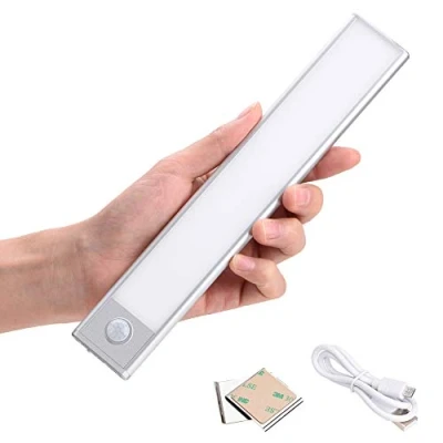 Afbeelding van zoeson Onderbouwlamp voor keuken, led, kastverlichting met bewegingsmelder, kastlicht, kastverlichting, led strip, batterij, USB, ingebouwde accu, kledingkast, trap