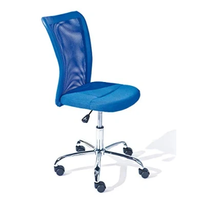Afbeelding van Leen Bakker Bureaustoel Bonnie Blauw Stoelen Synthetisch