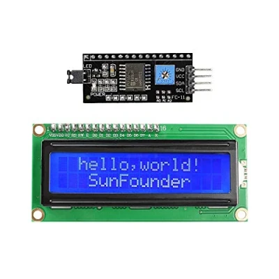 Afbeelding van SunFounder IIC I2C TWI 1602 Seriële LCD Module Display voor Arduino R3 Mega 16x2