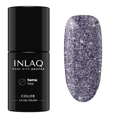 Afbeelding van INLAQ® Hema Free UV Gel Nagellak Glitter Shiny Signs Collectie of Gellak Lak in Capricorn Kleuren 6ml