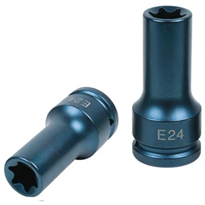 Afbeelding van KS Tools, Dopsleutel + dopmoer, 3/4&quot; Torx E krachtsbus, lang, E24 (3/4&quot;)