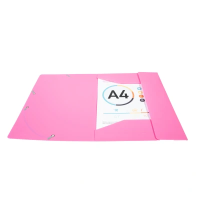 Afbeelding van Elastomap 3 kleppen polypropyleen ondoorschijnend Eco A4 Fuchsia