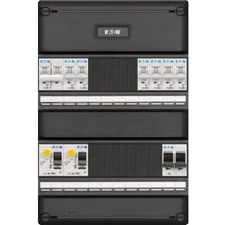 Afbeelding van Eaton 1 fase groepenkast 6 lichtgroepen 16A, achter 2 x 30ma + hs