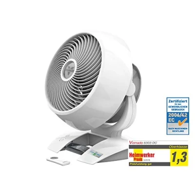 Afbeelding van Vornado 6303DC Energiebesparende ventilator met 99 standen traploos regelbaar incl. timer en afstandsbediening tot 80 m² 30 dB 3 49 W