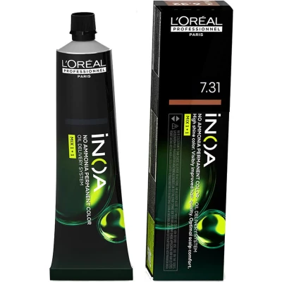 Afbeelding van Permanente Kleur L&#039;Oreal Professionnel Paris Inoa Color Nº 7.31 Gouden Asblond (60 g)