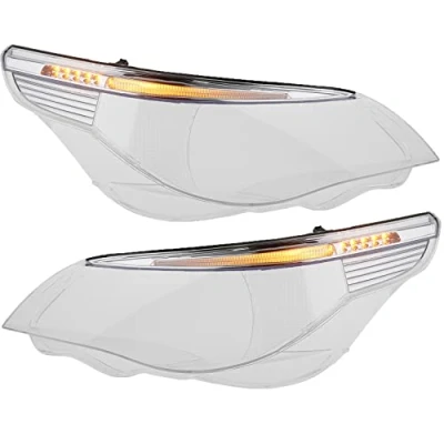 Afbeelding van Koplampglas Xenon geschikt voor BMW 5 E60 E61 03 07 met links rechts f.