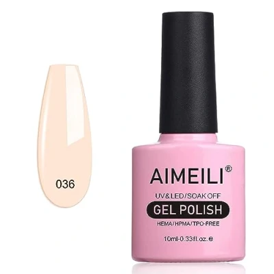 Afbeelding van AIMEILI Gel Nagellak UV LED Gellack Soak Off Polish Naakt Soft Pink (036) 10ml