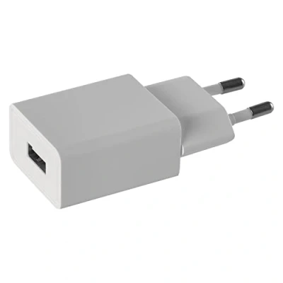 Afbeelding van EMOS USB oplader/laadadapter met 1 uitgang, voeding basic 1A uitgangsstroom voor mobiele telefoon, smartphone, tablet, eBook reader, camera, MP3 speler, wit, V0122