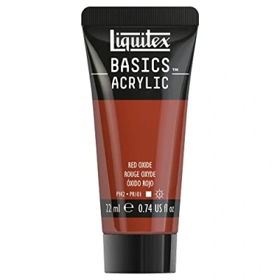 Afbeelding van Liquitex 8870482​ Basics acrylverf Red Oxide, 22 ml tube, lichtecht, waterbestendig, voor het schilderen en decoreren van hout, metaal, keramiek, kunststof, canvas