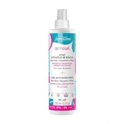 Afbeelding van Spray Activateur de Boucles Cheveux Ondulés et Bouclés Activilong Acticurl Aloe Vera Glycérine Pitaya 250 ml