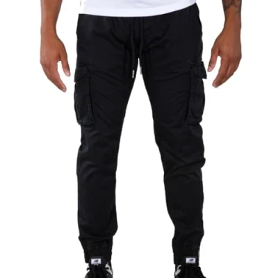 Afbeelding van Alpha Industries Twill Jogger Cargobroek, Maat: XXL, Black