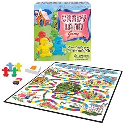 Afbeelding van Winning Moves Games 1189 WIN1189 Candy Land 65th Anniversary Game, Multicolor, None